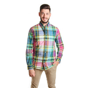 Tommy Hilfiger pánská barevná košile Madras - XL (902)